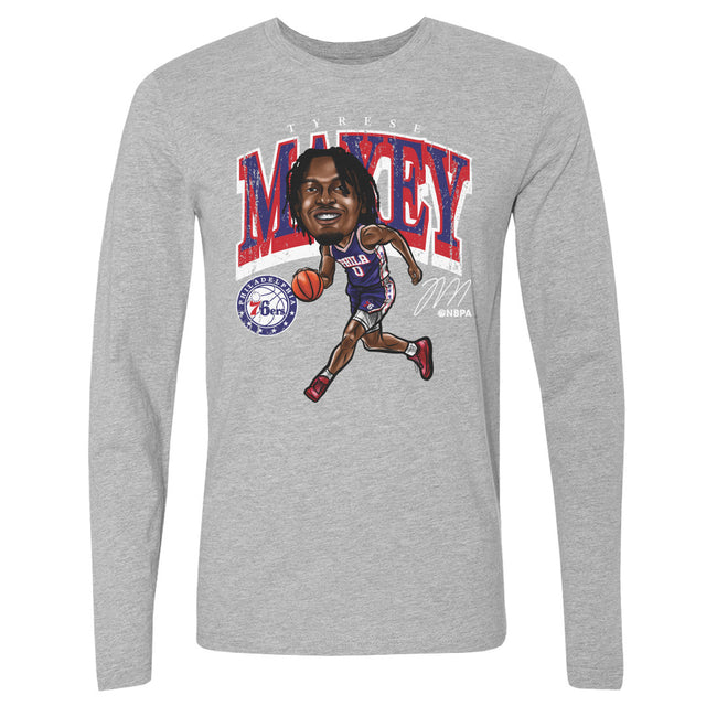 Tyrese Maxey Men's Long Sleeve T-Shirt | 500 LEVEL