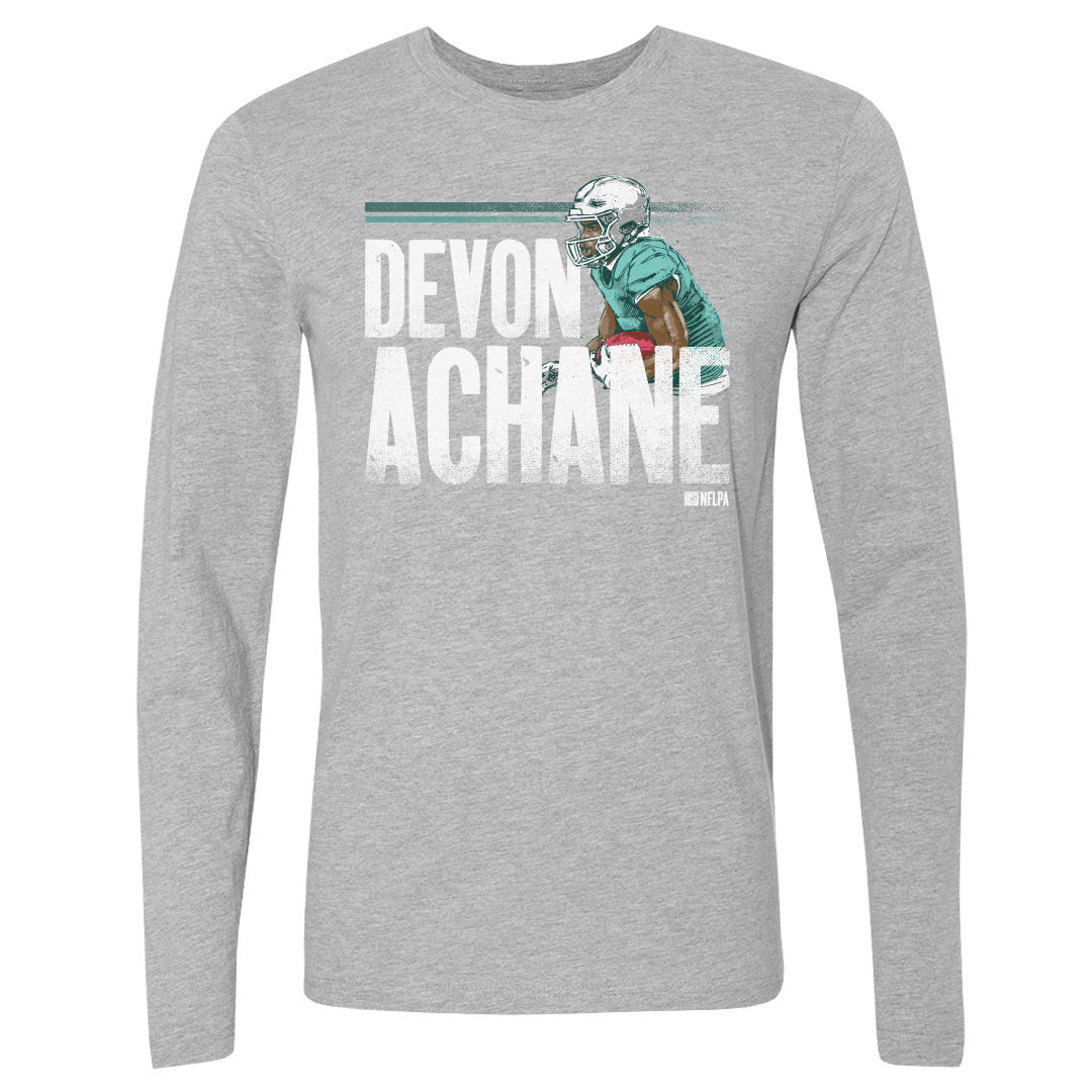 Devon Achane Men's Long Sleeve T-Shirt | 500 LEVEL