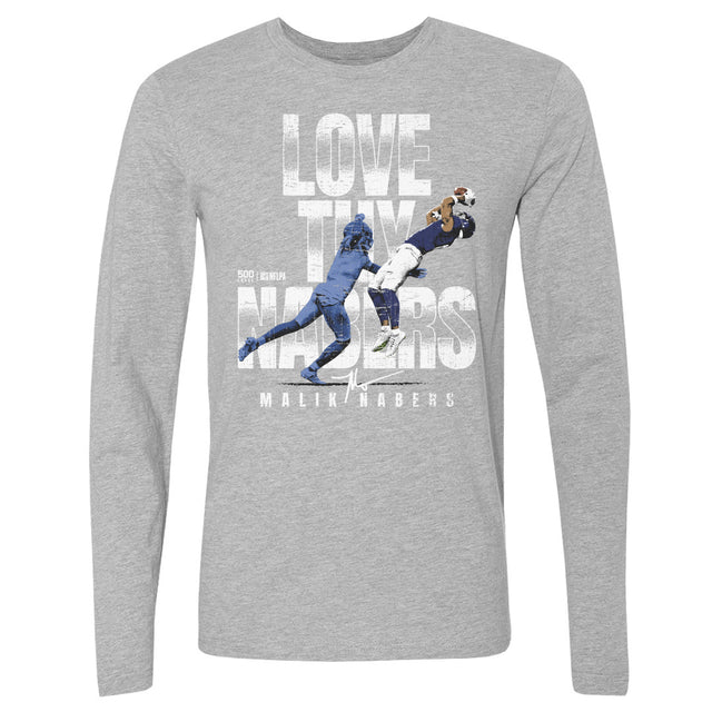 Malik Nabers Men's Long Sleeve T-Shirt | 500 LEVEL
