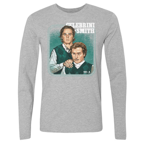Macklin Celebrini Men's Long Sleeve T-Shirt | 500 LEVEL