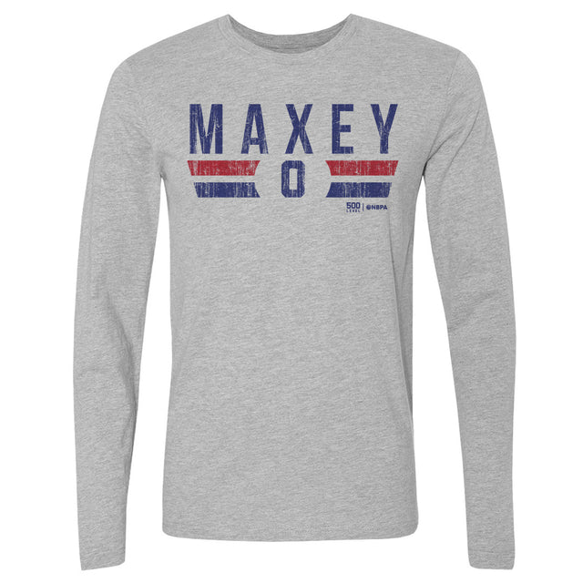 Tyrese Maxey Men's Long Sleeve T-Shirt | 500 LEVEL