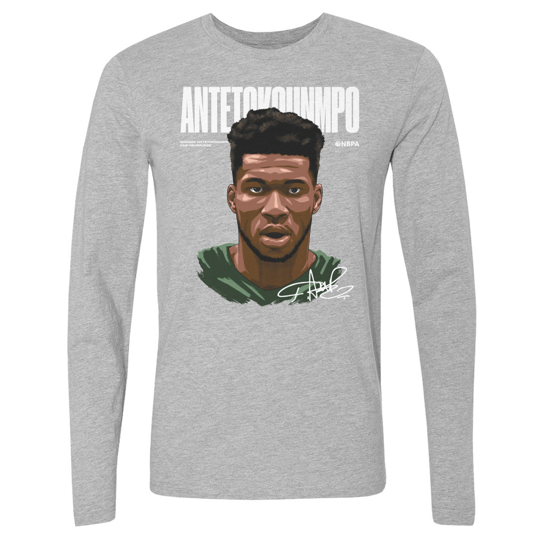 Giannis Antetokounmpo Men's Long Sleeve T-Shirt | 500 LEVEL