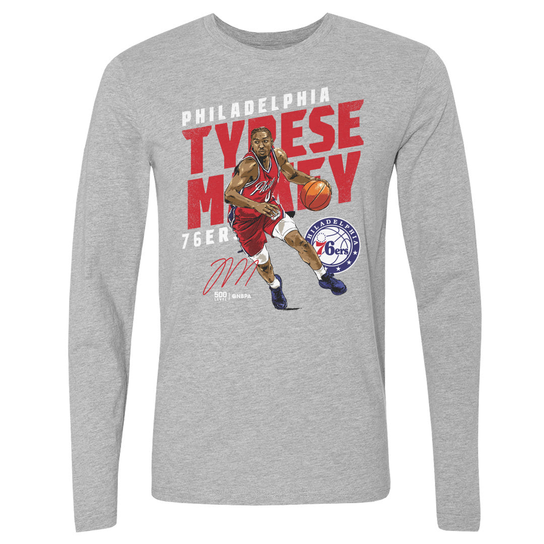 Tyrese Maxey Men's Long Sleeve T-Shirt | 500 LEVEL