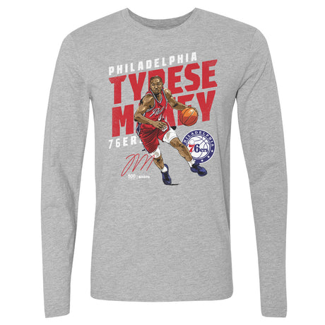 Tyrese Maxey Men's Long Sleeve T-Shirt | 500 LEVEL