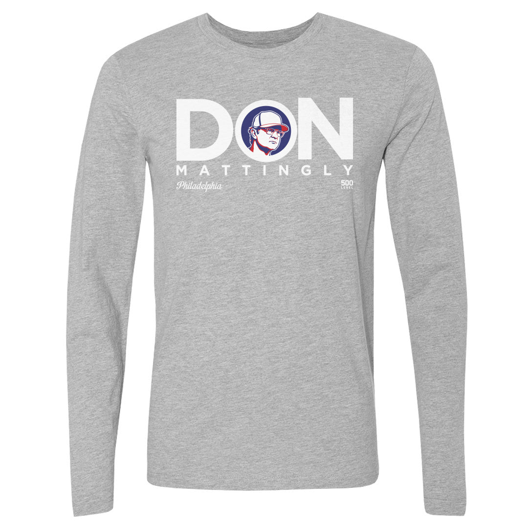 Don Mattingly Men's Long Sleeve T-Shirt | 500 LEVEL