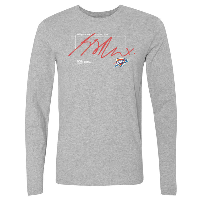Shai Gilgeous-Alexander Men's Long Sleeve T-Shirt | 500 LEVEL