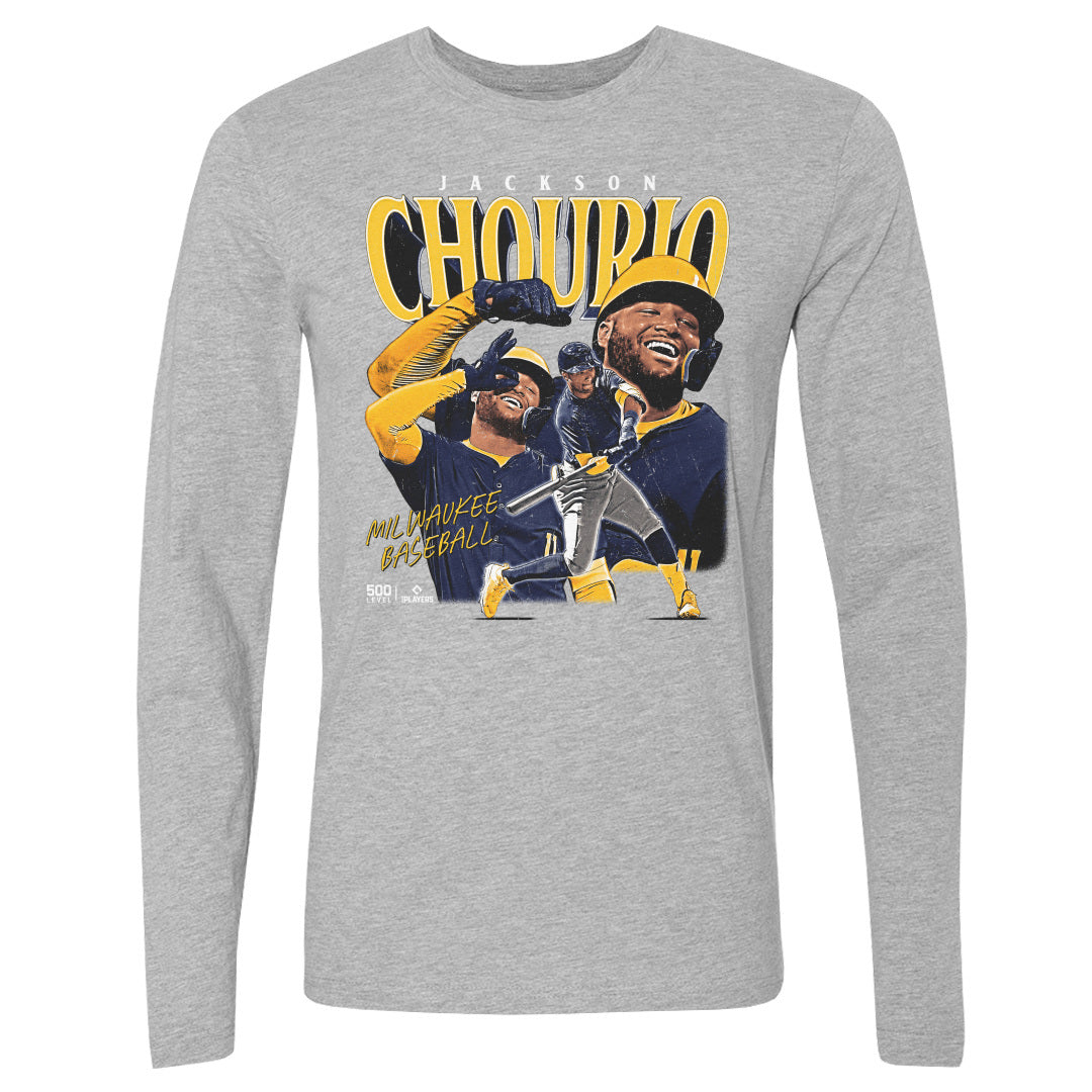 Jackson Chourio Men's Long Sleeve T-Shirt | 500 LEVEL