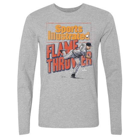 Justin Verlander Men's Long Sleeve T-Shirt | 500 LEVEL