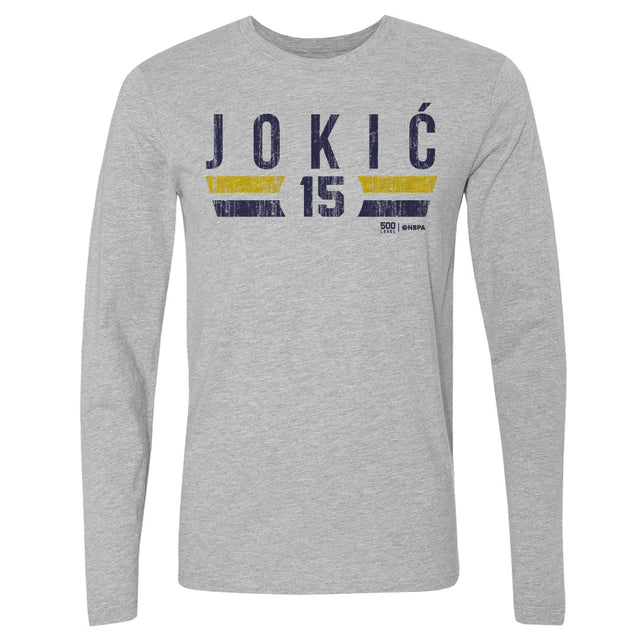 Nikola Jokic Men's Long Sleeve T-Shirt | 500 LEVEL