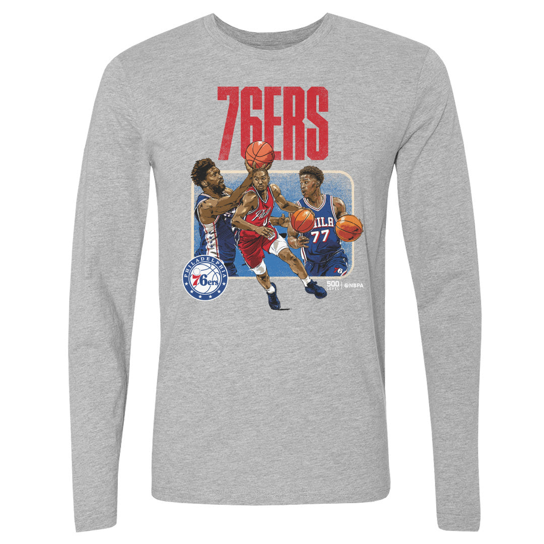 Philadelphia 76ers Men's Long Sleeve T-Shirt | 500 LEVEL
