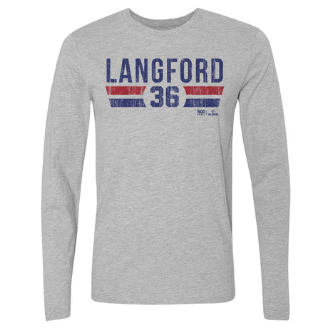 Wyatt Langford Men's Long Sleeve T-Shirt | 500 LEVEL