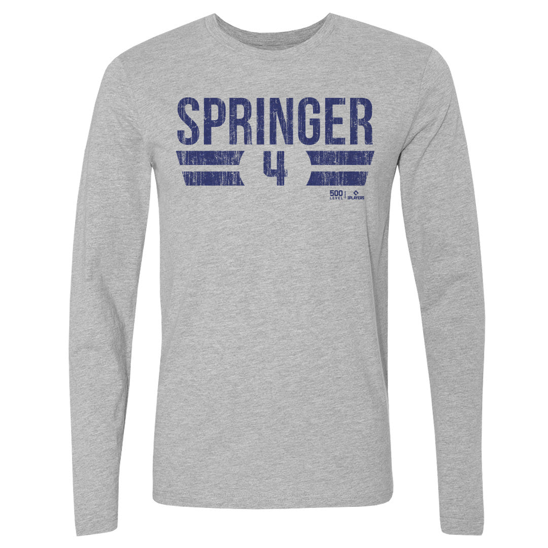 George Springer Men's Long Sleeve T-Shirt | 500 LEVEL