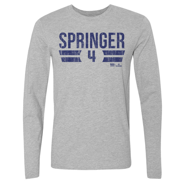 George Springer Men's Long Sleeve T-Shirt | 500 LEVEL