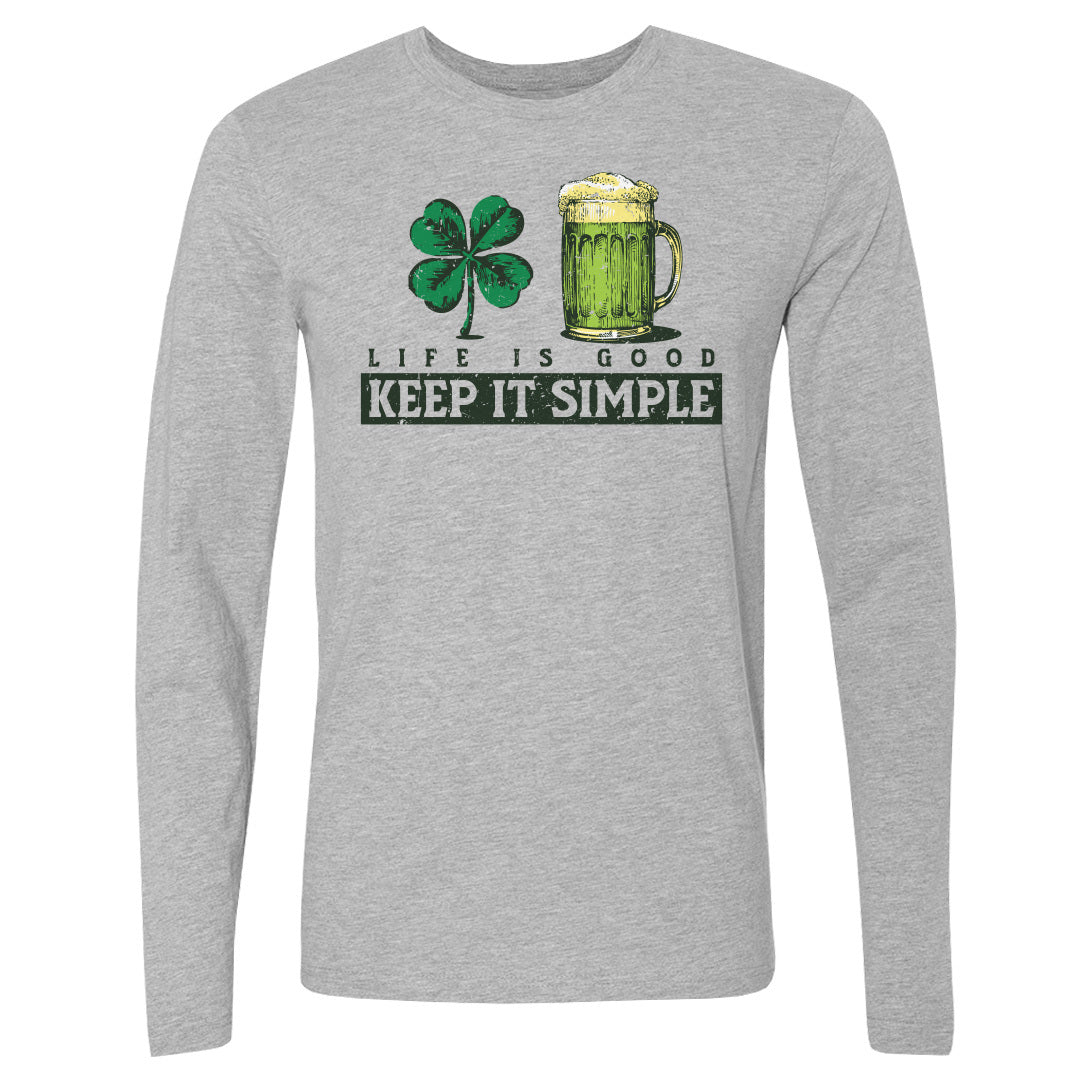 St. Patrick's Day Men's Long Sleeve T-Shirt | 500 LEVEL