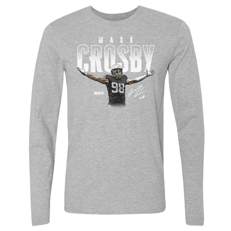 Maxx Crosby Men's Long Sleeve T-Shirt | 500 LEVEL