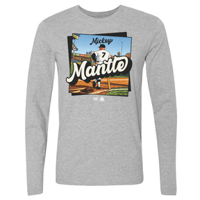 Mickey Mantle Men's Long Sleeve T-Shirt | 500 LEVEL