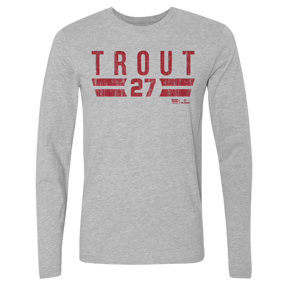 Mike Trout Men's Long Sleeve T-Shirt | 500 LEVEL