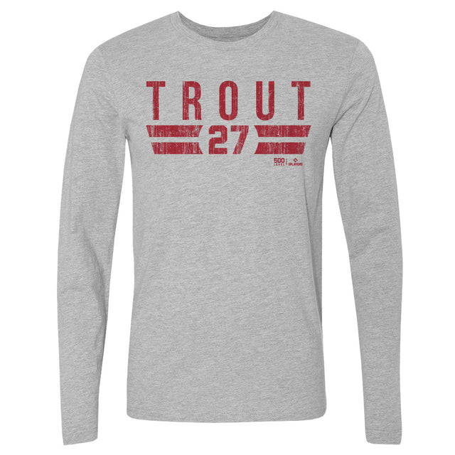 Mike Trout Men's Long Sleeve T-Shirt | 500 LEVEL
