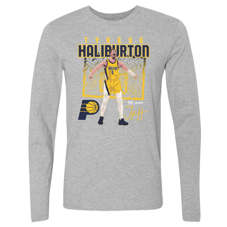 Tyrese Haliburton Men's Long Sleeve T-Shirt | 500 LEVEL