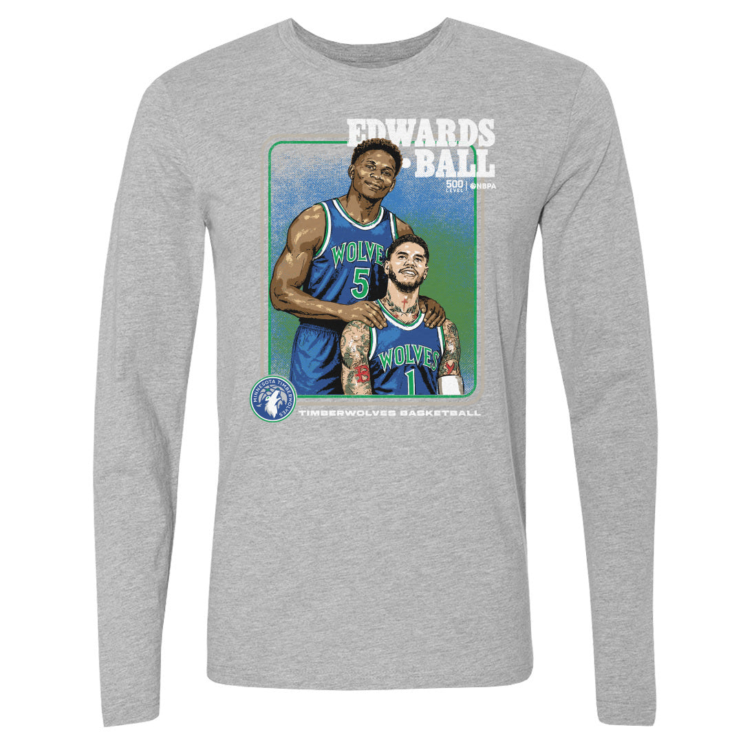 Anthony Edwards Men's Long Sleeve T-Shirt | 500 LEVEL