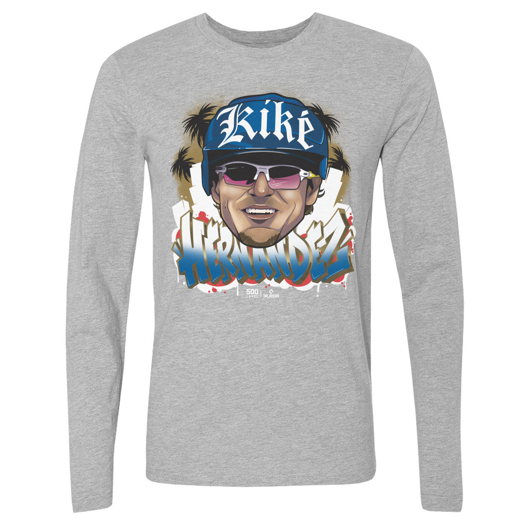 Enrique Hernandez Men's Long Sleeve T-Shirt | 500 LEVEL