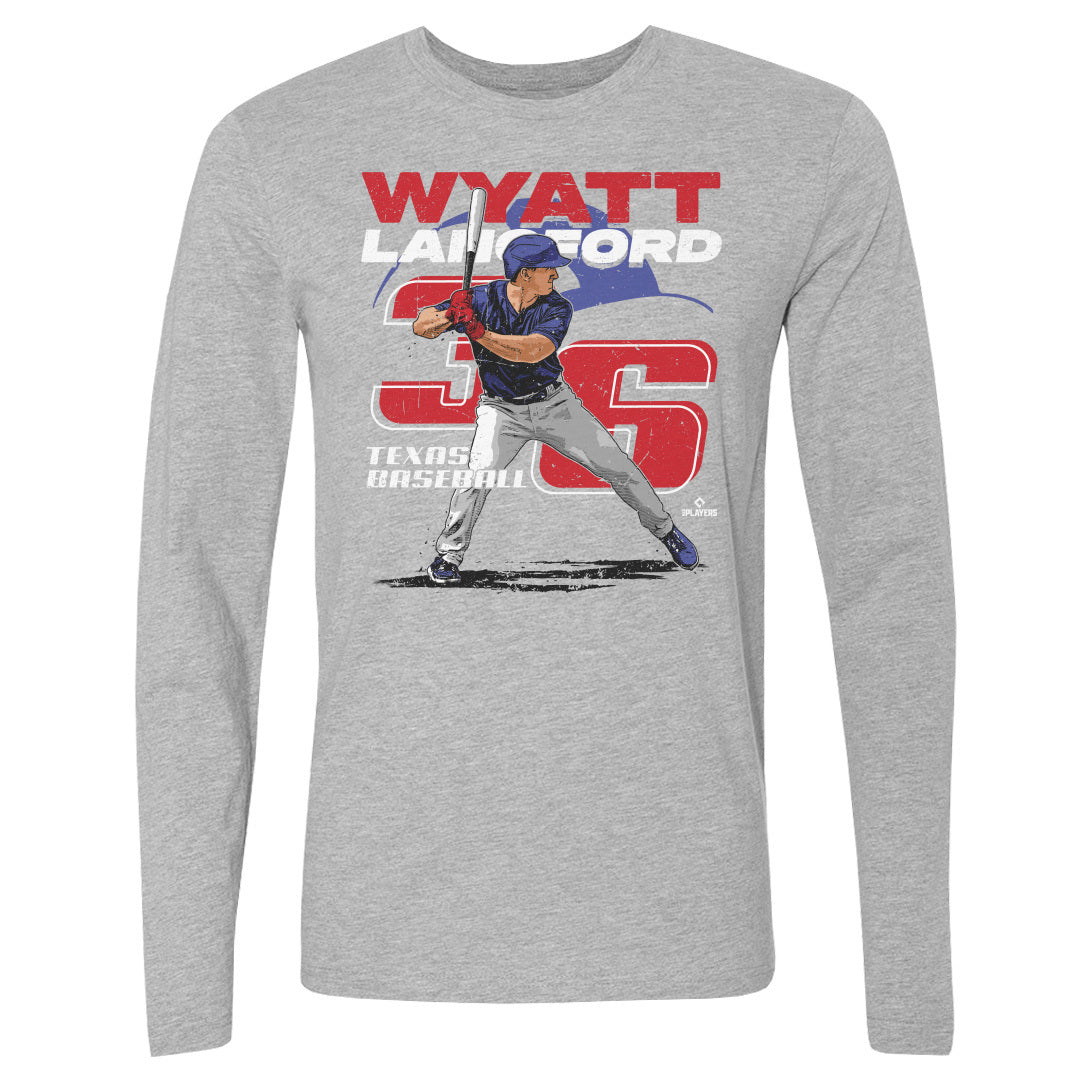 Wyatt Langford Men's Long Sleeve T-Shirt | 500 LEVEL