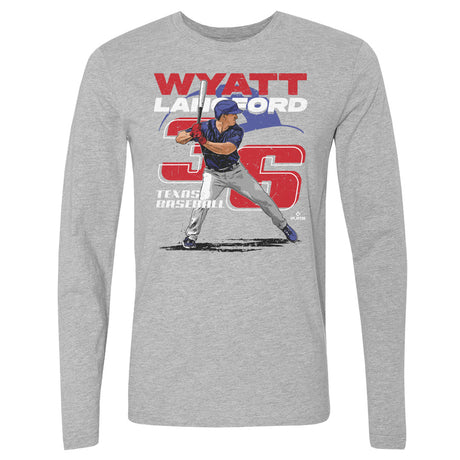 Wyatt Langford Men's Long Sleeve T-Shirt | 500 LEVEL