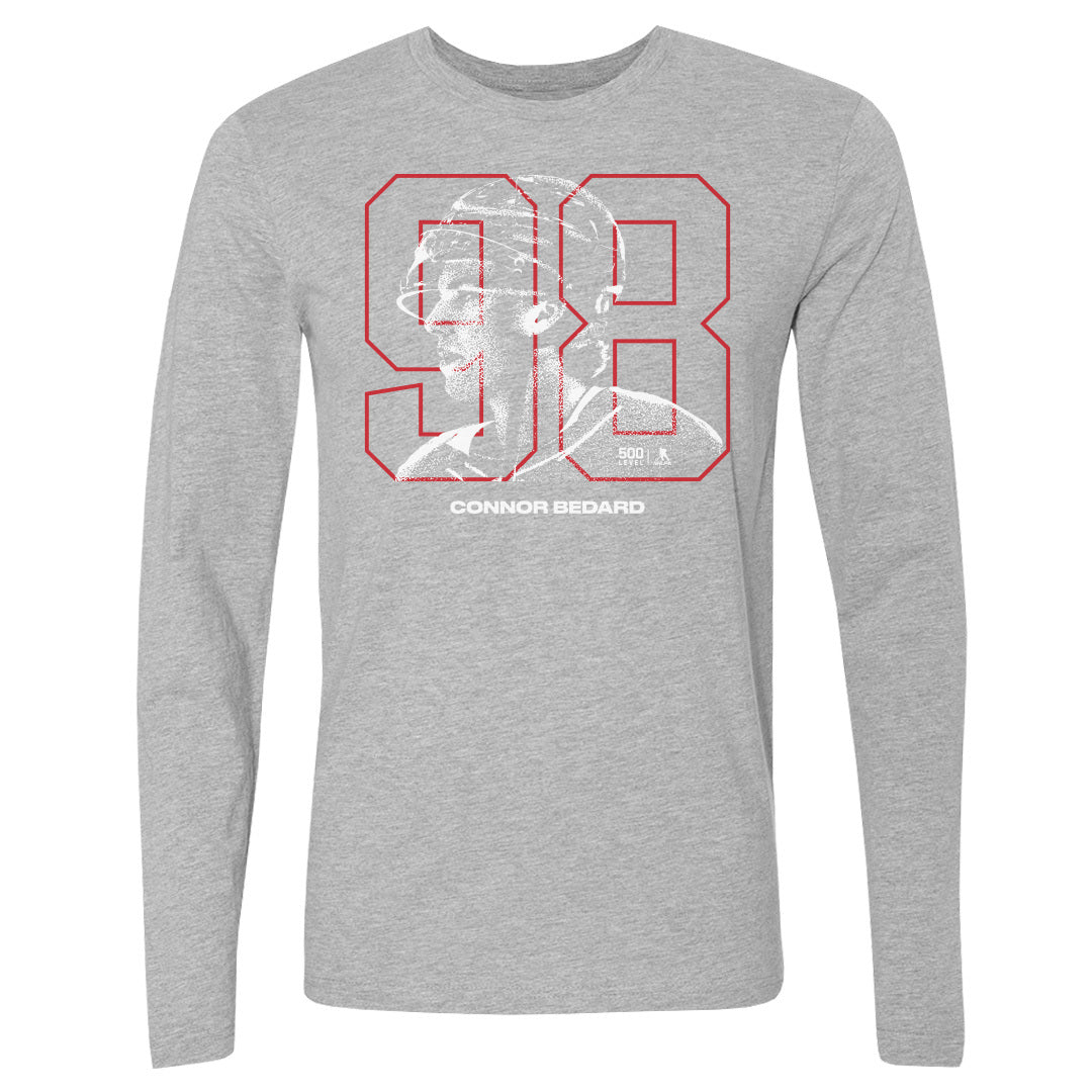 Connor Bedard Men's Long Sleeve T-Shirt | 500 LEVEL