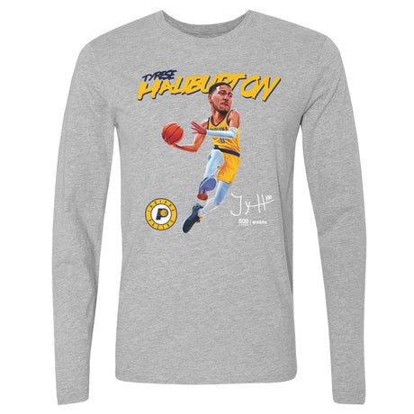 Tyrese Haliburton Men's Long Sleeve T-Shirt | 500 LEVEL