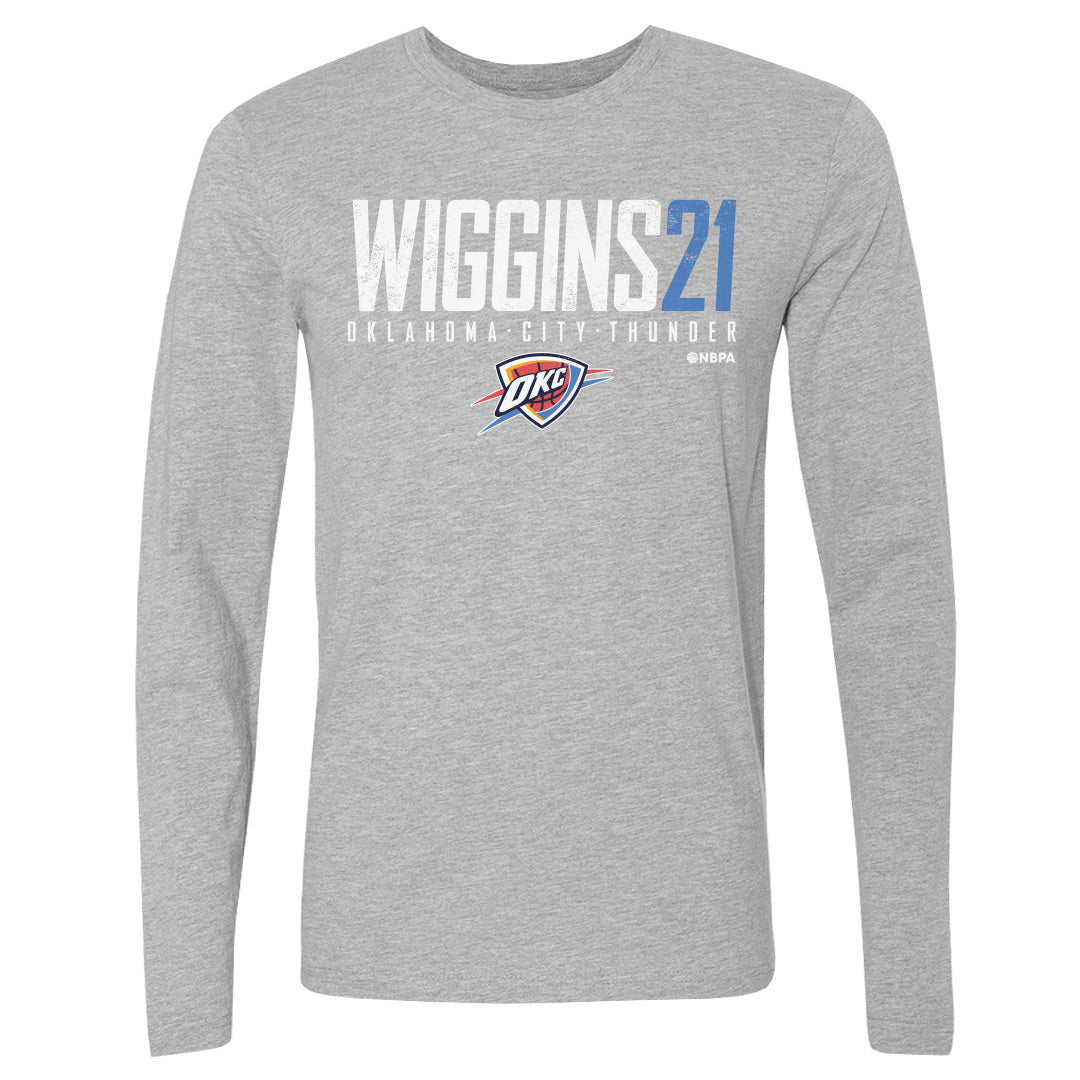 Aaron Wiggins Men's Long Sleeve T-Shirt | 500 LEVEL
