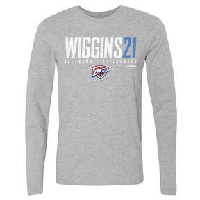 Aaron Wiggins Men's Long Sleeve T-Shirt | 500 LEVEL