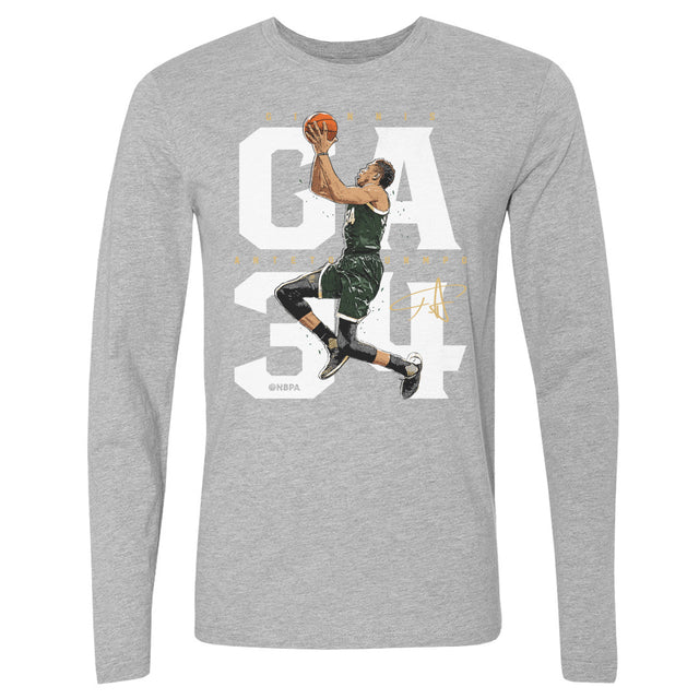 Giannis Antetokounmpo Men's Long Sleeve T-Shirt | 500 LEVEL