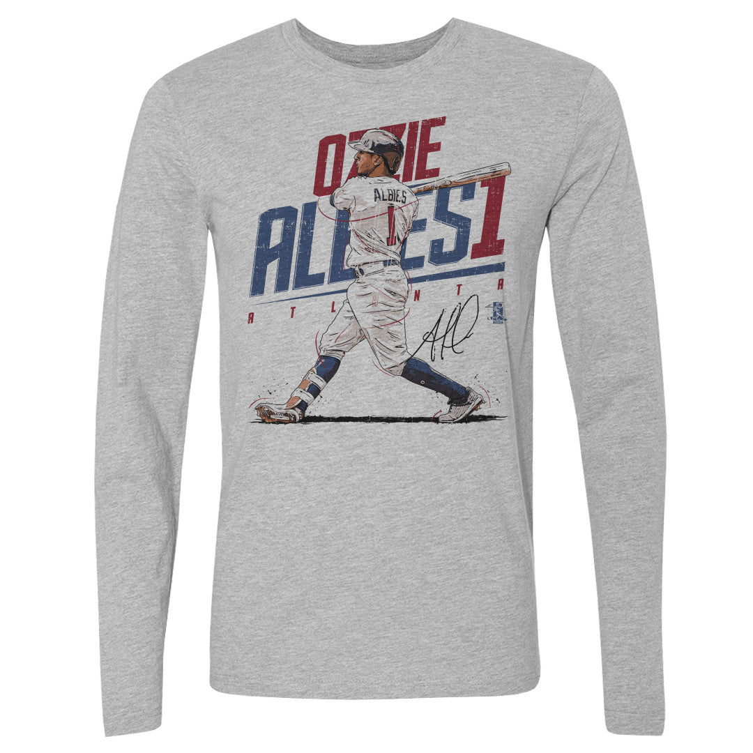 Ozzie Albies Men's Long Sleeve T-Shirt | 500 LEVEL
