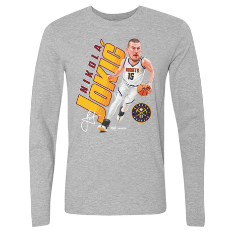 Nikola Jokic Men's Long Sleeve T-Shirt | 500 LEVEL