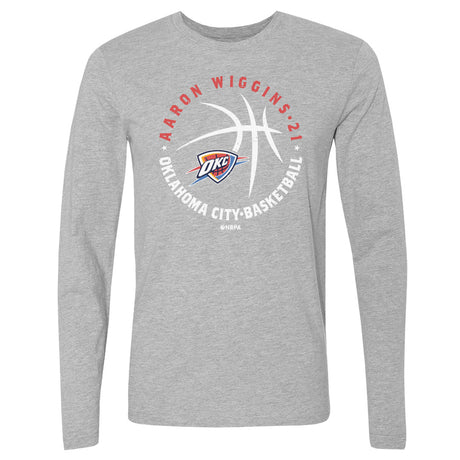 Aaron Wiggins Men's Long Sleeve T-Shirt | 500 LEVEL