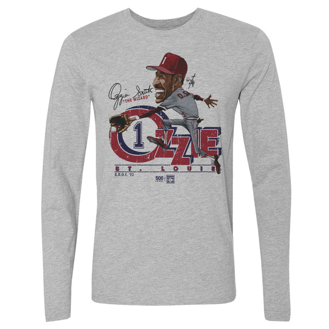 Ozzie Smith Men's Long Sleeve T-Shirt | 500 LEVEL