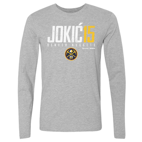 Nikola Jokic Men's Long Sleeve T-Shirt | 500 LEVEL