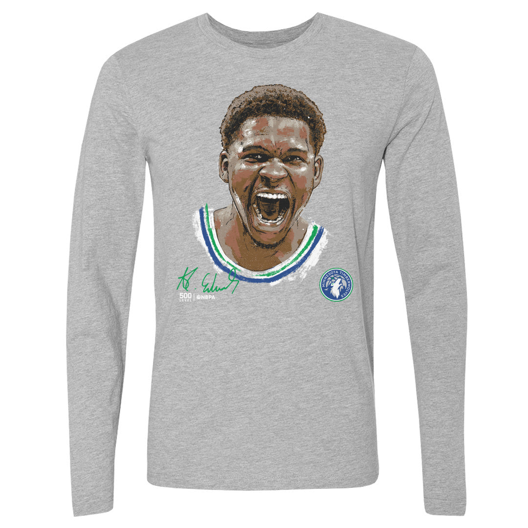 Anthony Edwards Men's Long Sleeve T-Shirt | 500 LEVEL