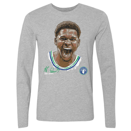 Anthony Edwards Men's Long Sleeve T-Shirt | 500 LEVEL