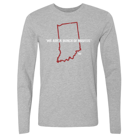 Indiana Football Men's Long Sleeve T-Shirt | 500 LEVEL