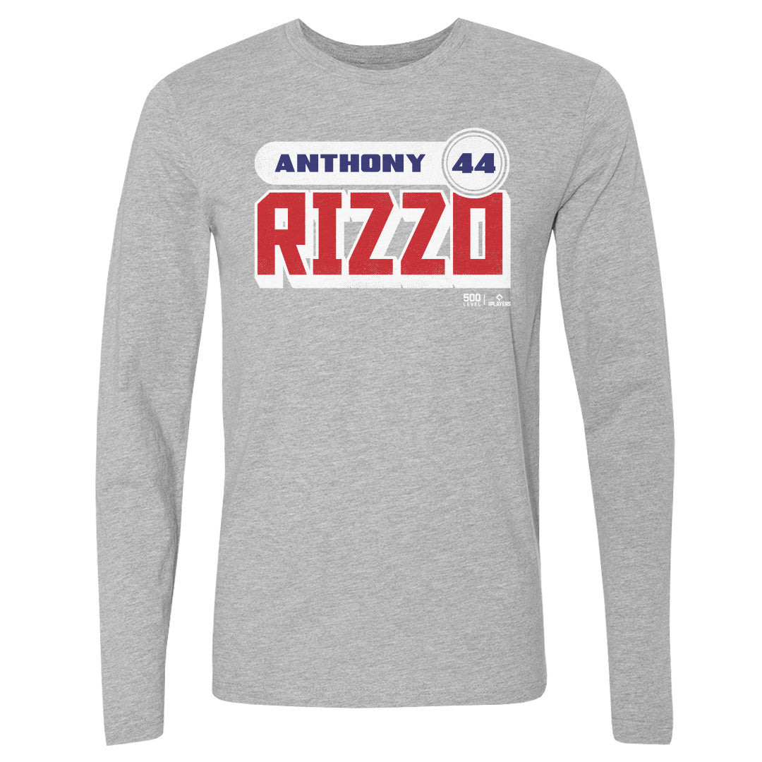 Anthony Rizzo Men's Long Sleeve T-Shirt | 500 LEVEL