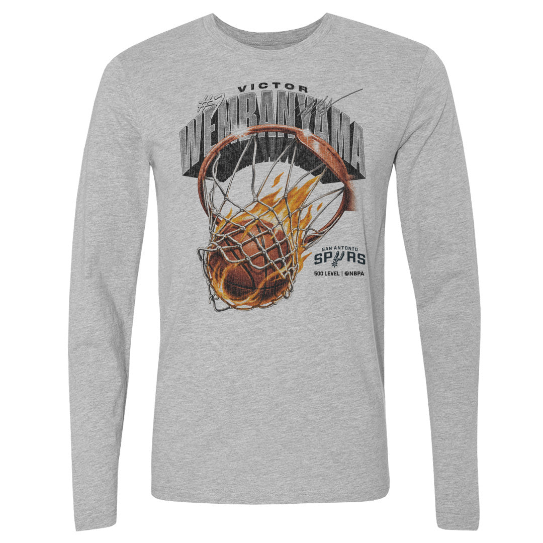Victor Wembanyama Men's Long Sleeve T-Shirt | 500 LEVEL