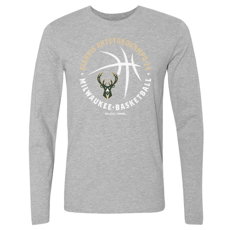 Giannis Antetokounmpo Men's Long Sleeve T-Shirt | 500 LEVEL