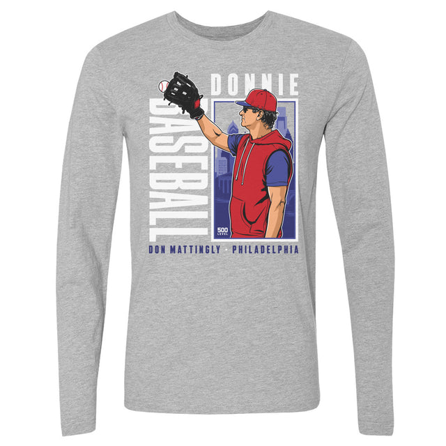 Don Mattingly Men's Long Sleeve T-Shirt | 500 LEVEL