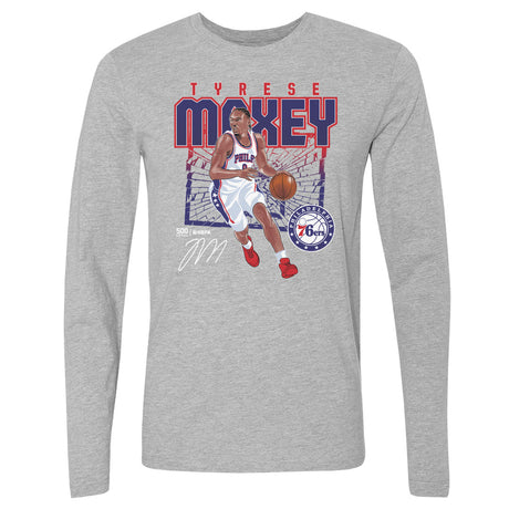 Tyrese Maxey Men's Long Sleeve T-Shirt | 500 LEVEL