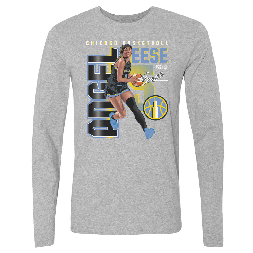 Angel Reese Men's Long Sleeve T-Shirt | 500 LEVEL