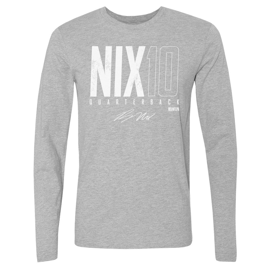 Bo Nix Men's Long Sleeve T-Shirt | 500 LEVEL