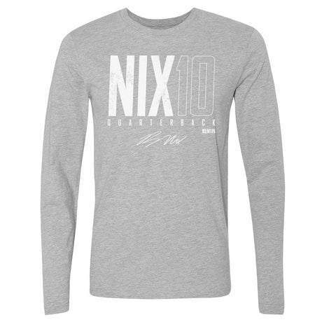 Bo Nix Men's Long Sleeve T-Shirt | 500 LEVEL