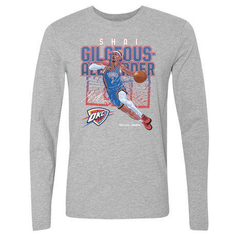 Shai Gilgeous-Alexander Men's Long Sleeve T-Shirt | 500 LEVEL