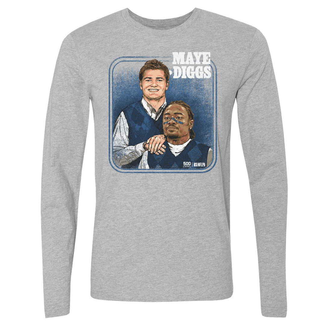 Drake Maye Men's Long Sleeve T-Shirt | 500 LEVEL